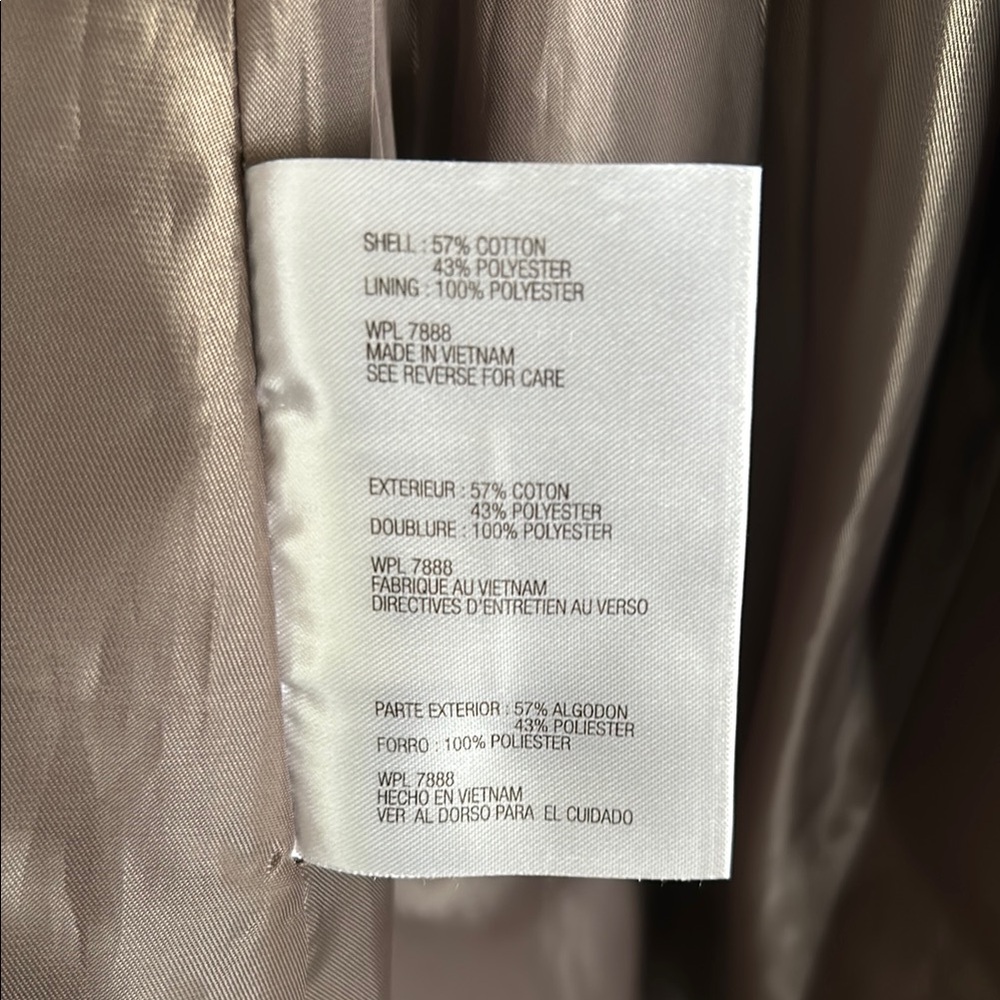 *SOLD* Brown Double-Breasted Trench Coat - Picture 9 of 10